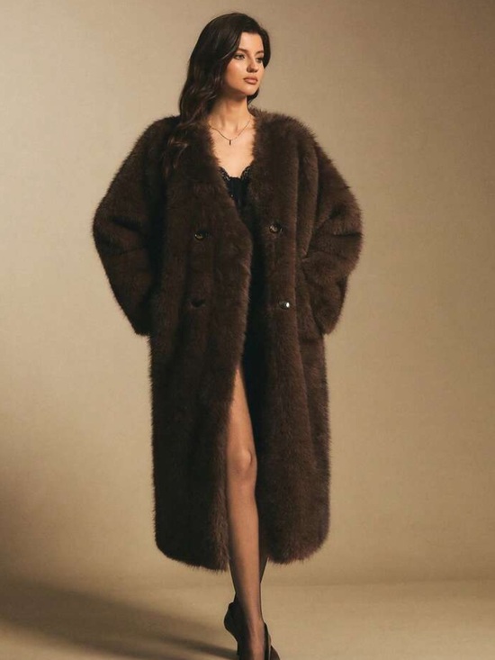 Source Unknown Jackets & Blazers - Plush Brown Teddy Coat - Luxe Women's Outerwear